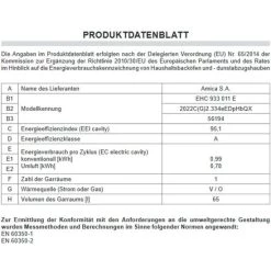 Bester Verkauf 🤩 Amica EHC 933 011 E, Herd-Set, Glaskeramik-Kochfeld, Edelstahl, Fine Design, MF9, Umluft, Energieeffizienzklasse A 🧨 -Amica Verkäufe 2022 unnamed file 930